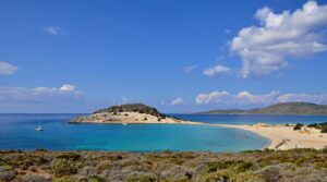 Pláž Simos na ostrove Elafonisos
