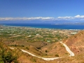 Pohľad na Korintský záliv z Akrokorintu