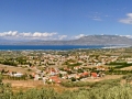 Pohľad na Korintský záliv a krajinu pod Akrokorintom