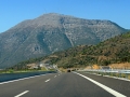 Najnovšia časť diaľnice Ionio Odos s tunelom Klokova, dlhým 2,9 kilometra.