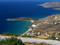 Pláž Kypri a vyššie Chryssi Ammos - Zlatý piesok - z výšky