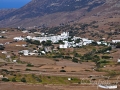 Priblížený pohľad na Falatados, Tinos