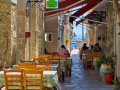 Taverna Cavo d´oro sa nachádza v bočnej uličke.