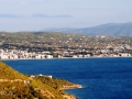 Toto je pohľad na Korintský prieplav.