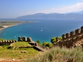 Nafpaktos - pevnosť, pohľad na Korintský záliv