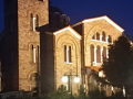 Edessa, Kostol Agia Skepi, večerný pohľad z mobilu.