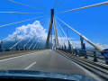 Peloponéz 2021 - itinerár - cez most Rio-Antirio