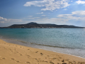 Pohľad na ostrov Elafonisos z pláže Pounta.
