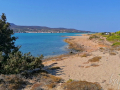 Pavlopetri - pohľad na prehistorický cintorín a ostrov Elafonisos.