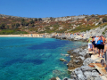 Skýroské pláže: Sarakiniko, Glyfada, vylodenie