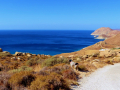 Ostrov Serifos, juh ostrova s granitovými balvanmi
