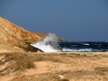 Serifos - pláže, Agios Sostis, protiľahlá drsná pláž
