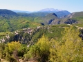 Zagori - cesta do dediny Papingo - pohľad z cesty do dediny Vikos