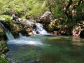 Tzoumerka - vodopády Kouiasa, tie malé